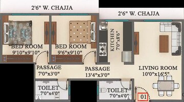  2 BHK Apartment at Star Sayba Residency, Kurla East – for Rent