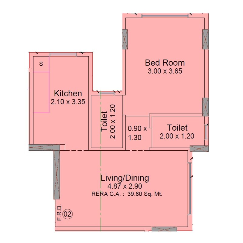 1 BHK 426 Sq. Ft. Apartment