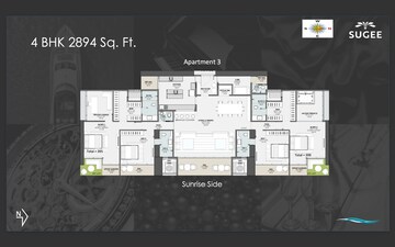  4 BHK Apartment at Sugee Marina Bay, Worli – for Sale