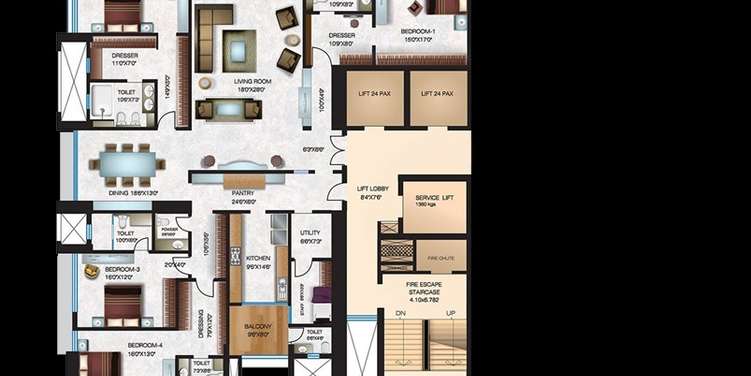 sumer trinity vertical  apartment 4 bhk 2951sqft 20210322130341