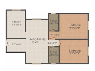 2 BHK Apartment For Resale in Sumit Sun Sumit Borivali West Mumbai  7006852