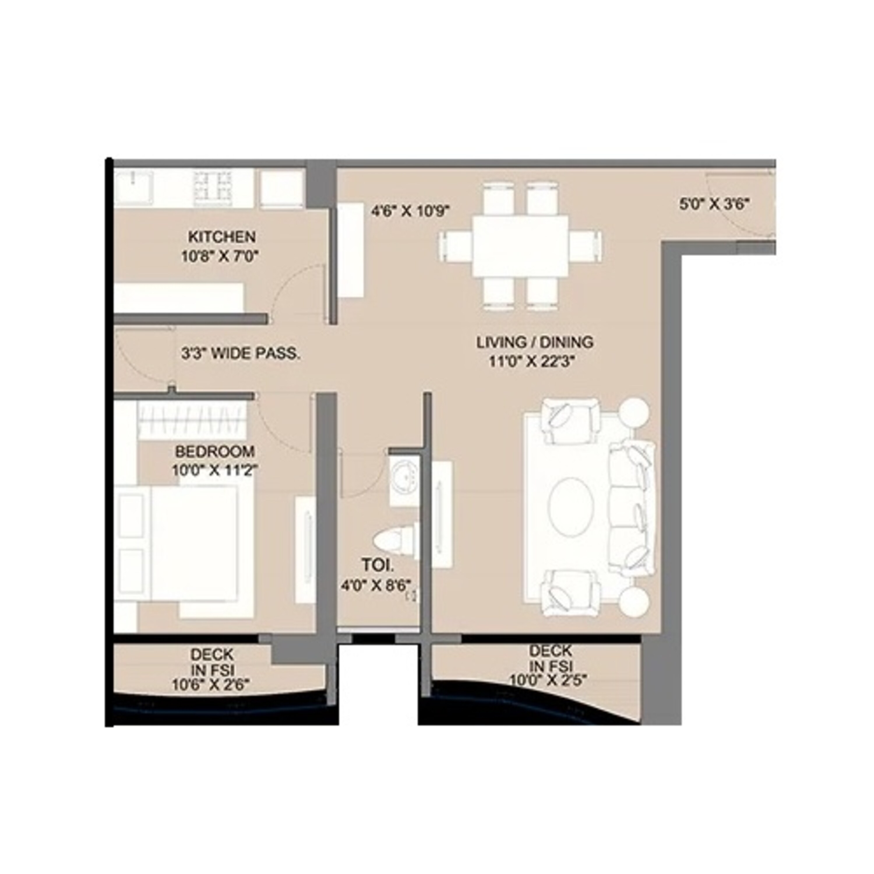 sunteck avenue 2 apartment 1 bhk 522sqft 20233129163155