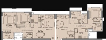  4 BHK Apartment at Sunteck Avenue 2, Goregaon West – for Sale