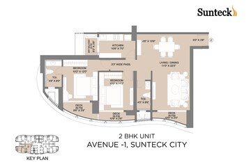  2 BHK Apartment at Sunteck City Avenue 1, Goregaon West – for Sale