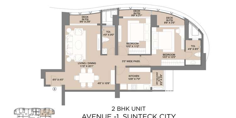 sunteck city avenue 1 apartment 2 bhk 815sqft 20224410114450