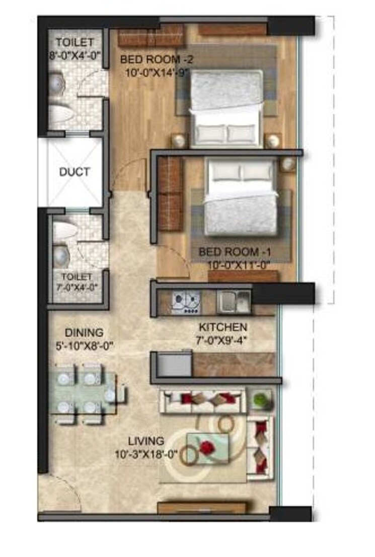 Other, sunteck-city-avenue-2 2 Bedroom 579 Sq.Ft. Apartment In Goregaon West Mumbai 8894071
