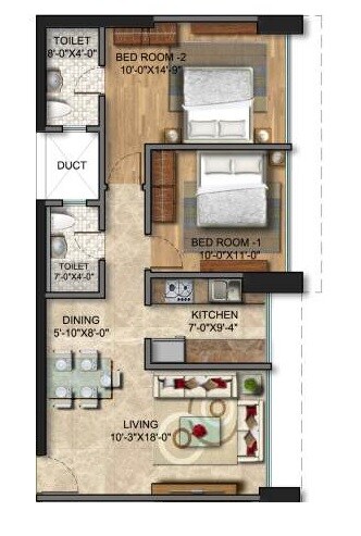 Other, sunteck-city-avenue-2 2 Bedroom 579 Sq.Ft. Apartment In Goregaon West Mumbai 9541320
