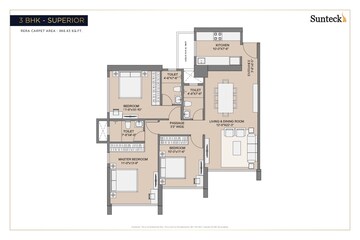  3 BHK Apartment at Sunteck City Avenue 4, Goregaon West – for Sale