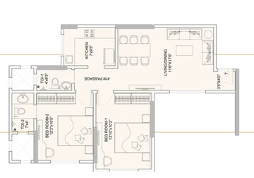  2 BHK Apartment at Sunteck Gilbird, Andheri West – for Sale