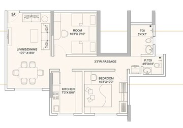  2 BHK Apartment at Sunteck Gilbird, Andheri West – for Sale