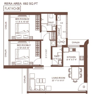 2 BHK Apartment at Suraj Vitalis, Mahim – for Sale