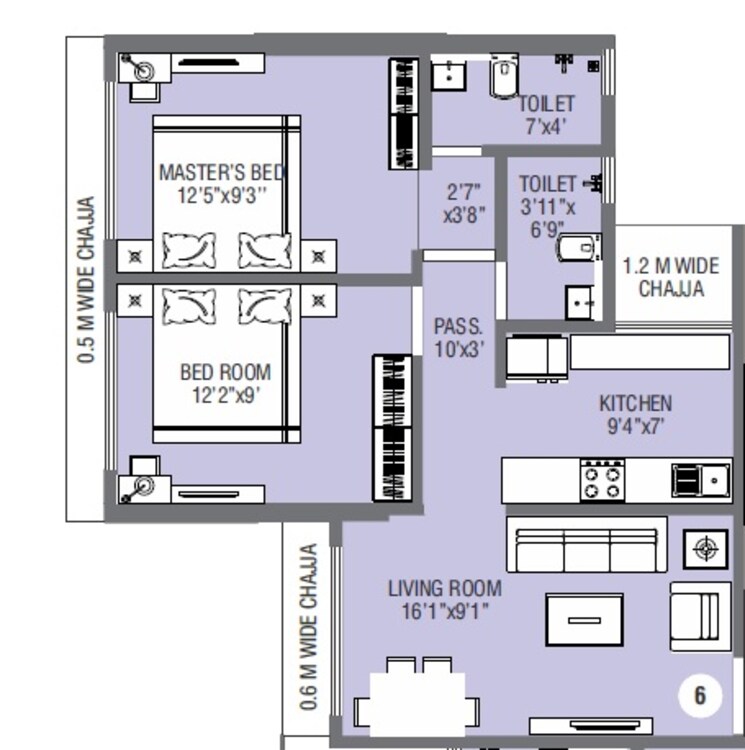 Other, suvasya-swastik-onyx 2 Bedroom 570 Sq.Ft. Apartment In Tagore Nagar Mumbai 9355759