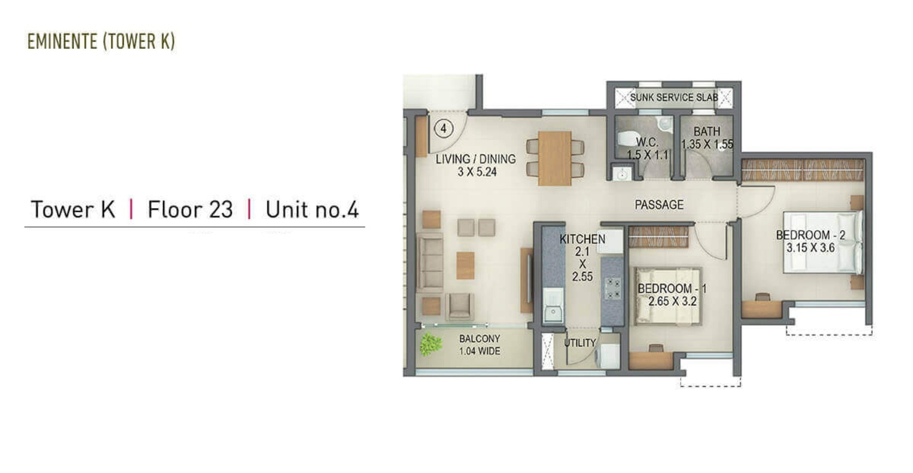 tata amantra apartment 2 bhk 695sqft 20204703104714