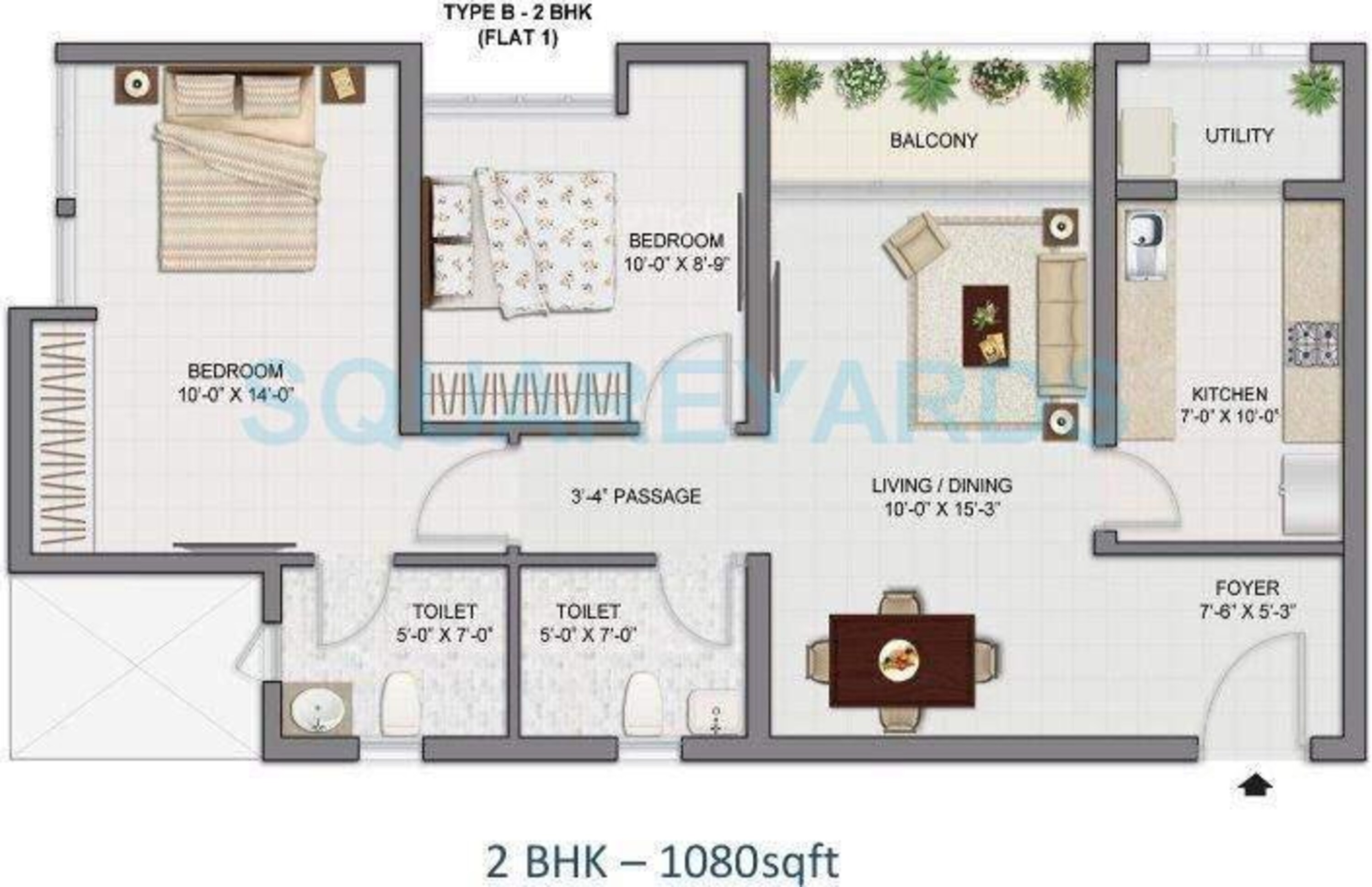 tata amantra apartment 2bhk 1080sqft1