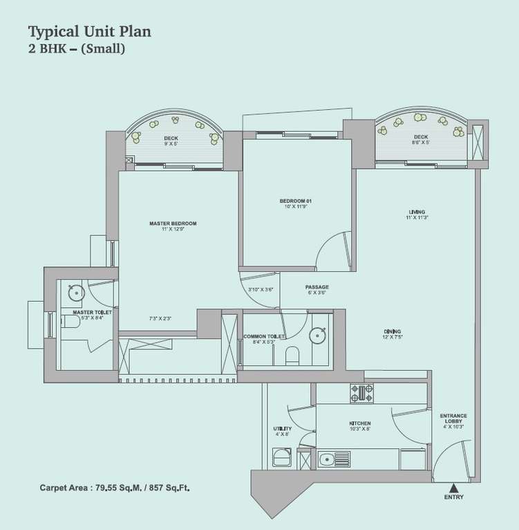 tata aveza phase 2 apartment 2 bhk 661sqft 20234724184704