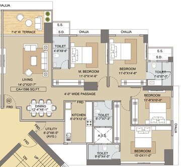  4 BHK Apartment at Techno Aakasa, Worli – for Sale