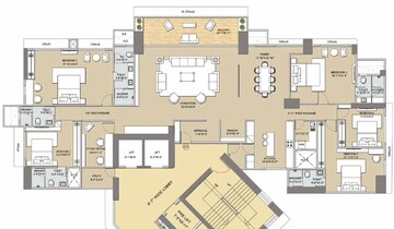  5 BHK Apartment at Techno Aakasa, Worli – for Sale