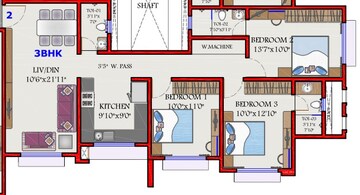  3 BHK Apartment at Thapar Suburbia, Chembur – for Rent