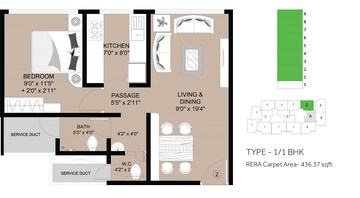  1 BHK Apartment at The Baya Goldspot, Andheri East – for Sale