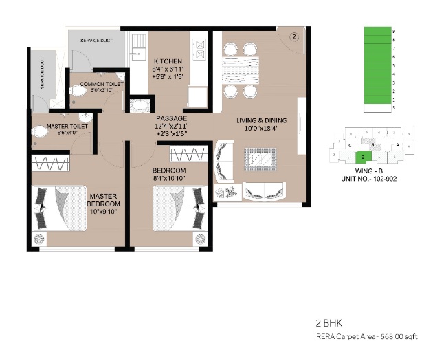 the baya goldspot apartment 2bhk 568sqft 20203819163822