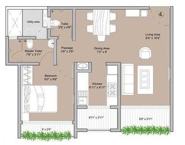  1 BHK Apartment at The Baya Grove, Wadala East – for Rent