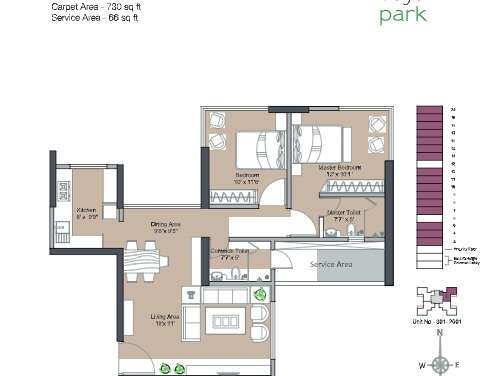 the baya park apartment 2bhk 730sqft11