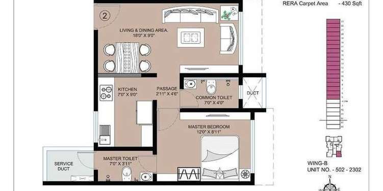 the baya victoria apartment 1 bhk 430sqft 20210731130732