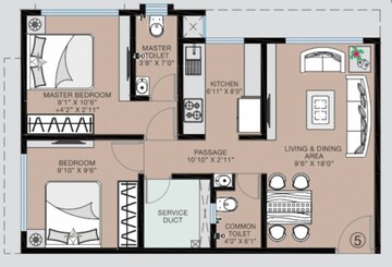  2 BHK Apartment at The Baya Victoria, Byculla – for Sale