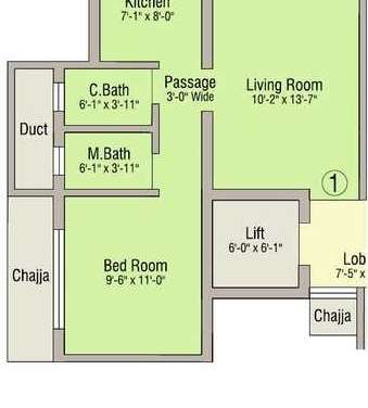 the makwana krishna palace apartment 1 bhk 398sqft 20233918173903