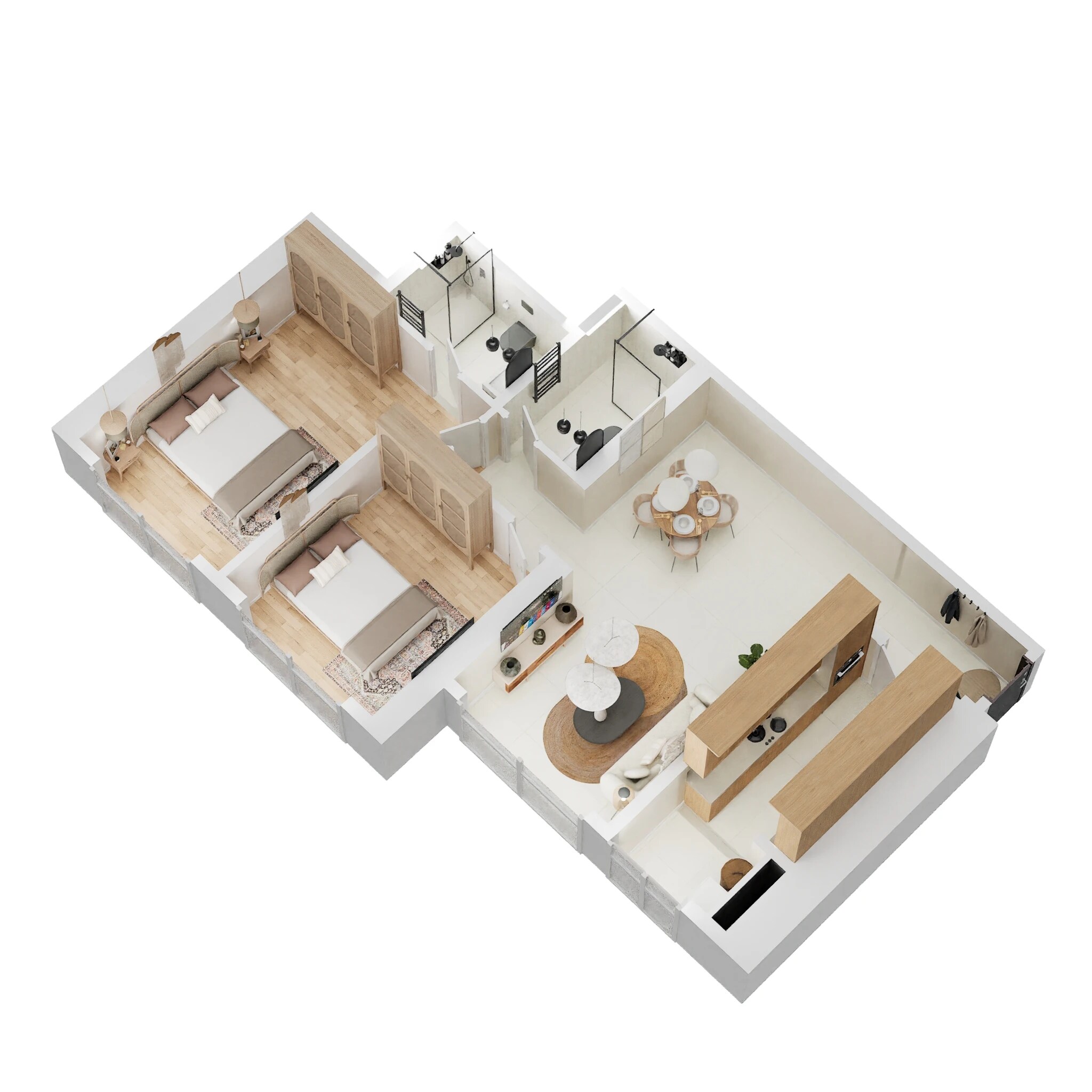 2 BHK 828 Sq. Ft. Apartment