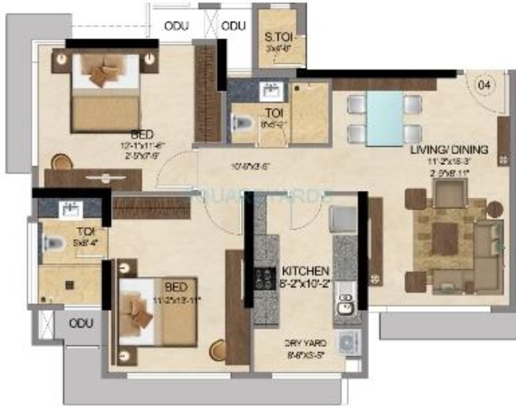 Other, the-wadhwa-amar-jiwan 2 Bedroom 771 Sq.Ft. Apartment In Bandra West Mumbai 9357100