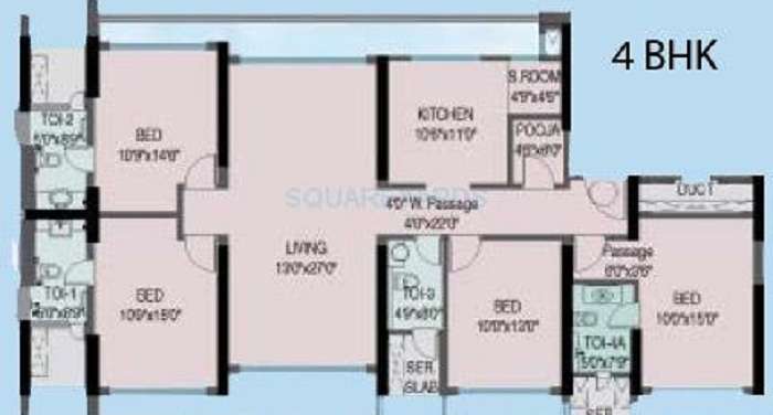 the wadhwa anmol prestige apartment 4 bhk 2480sqft 20205416125433