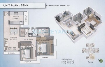  2 BHK Apartment at The Wadhwa Atmosphere, Mulund West – for Sale
