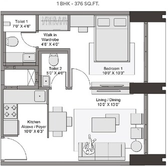 1 BHK Apartment For Resale in Transcon Triumph Tower 2 Andheri West Mumbai  7443863