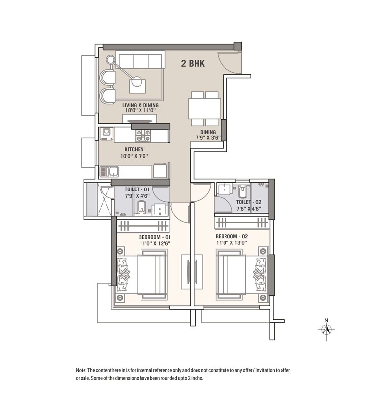 Other, tricity-natraj 2 Bedroom 740 Sq.Ft. Apartment In Chembur Mumbai 8606365