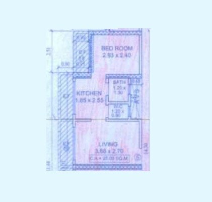 1 BHK 332 Sq. Ft. Apartment