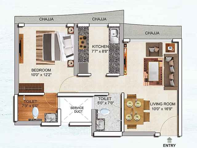 Other, tridhaatu-morya 1 Bedroom 470 Sq.Ft. Apartment In Chembur Mumbai 4898702