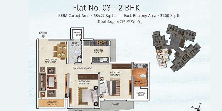 tridhaatu morya apartment 2 bhk 715sqft 20221608111635