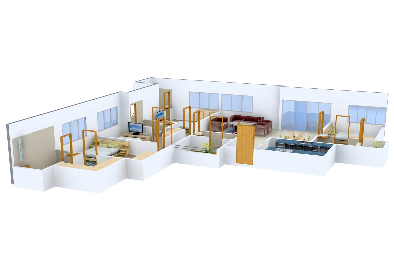 4 BHK 1724 Sq. Ft. Apartment