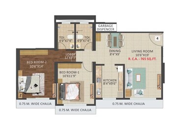  2 BHK Apartment at Triumph Tower, Chincholi Phatak – for Sale
