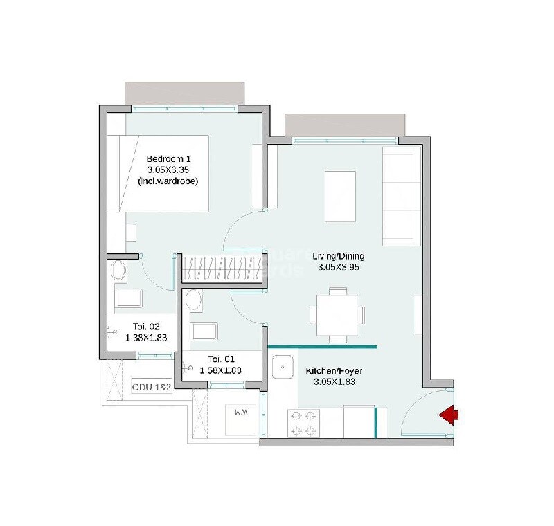  1 BHK Apartment at UK Iona, Shyam Nagar – for Sale