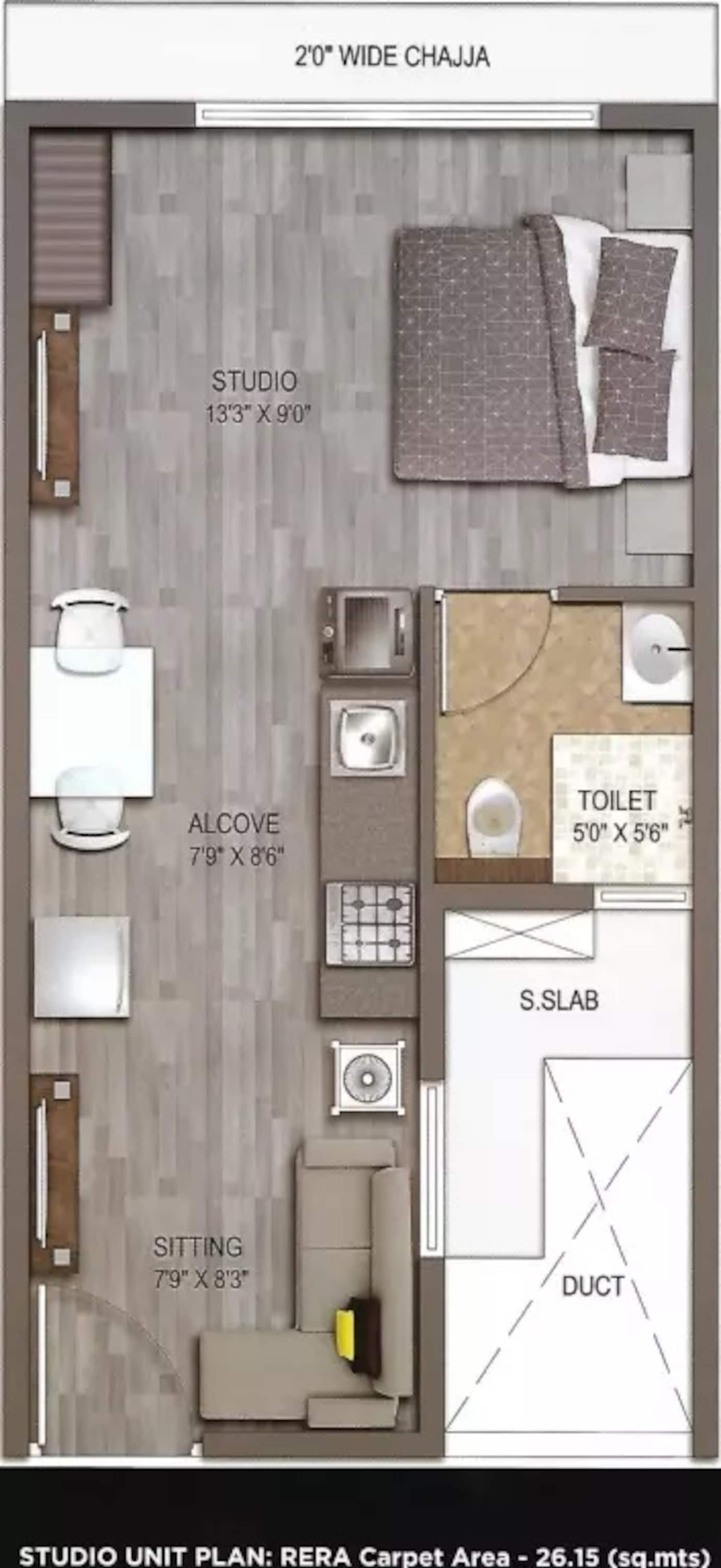 uk iridium studio 281sqft 71