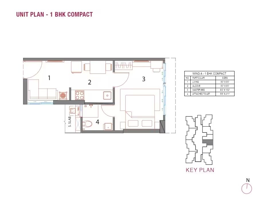  1 BHK Apartment at UK Luxecity, Kandivali East – for Sale