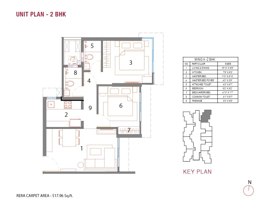 Other, uk-luxecity 2 Bedroom 517 Sq.Ft. Apartment In Kandivali East Mumbai 8963647