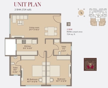  2 BHK Apartment at United Marathon Zaver Arcade, Mulund West – for Sale