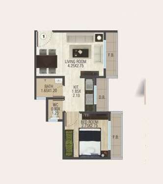 united regency apartment 1 bhk 345sqft 20214121094140
