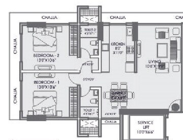  2 BHK Apartment at Upper East 97, Malad East – for Sale