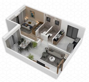 1 BHK 345 Sq. Ft. Apartment in Vardhan Bliss