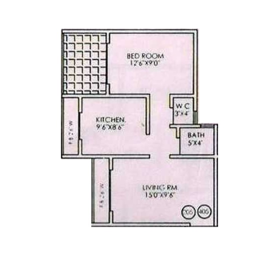 Vardhman Empire 1 BHK Layout