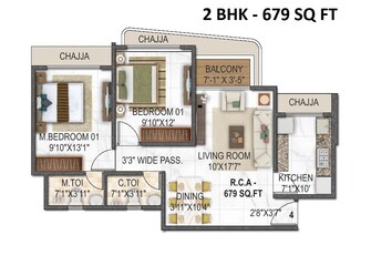 2 BHK Apartment For Resale in Vaswani Vista One Kandivali West Mumbai  5437294